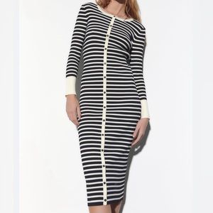 Zara Striped knit dress